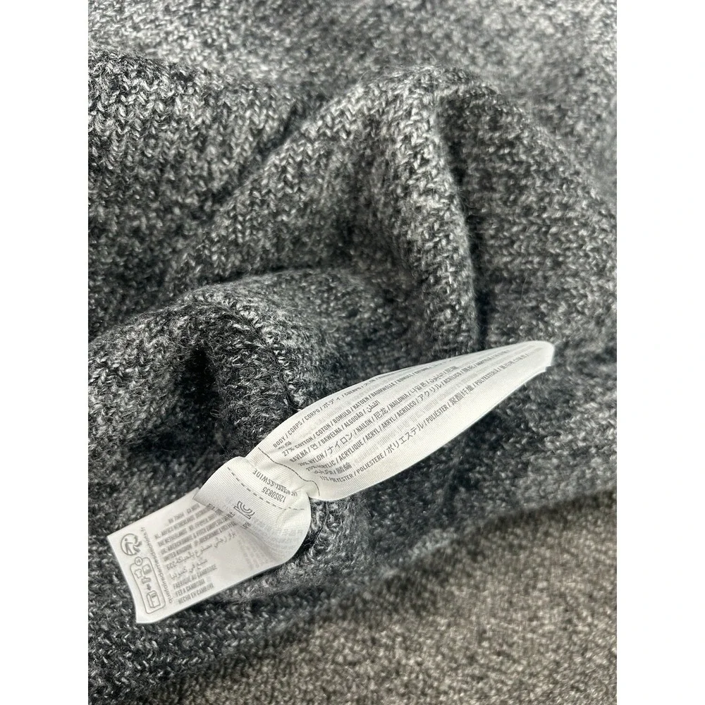 New Abercrombie Fitch Sweater Women XL Gray Ombre Oversized Chunky Knit Pullover